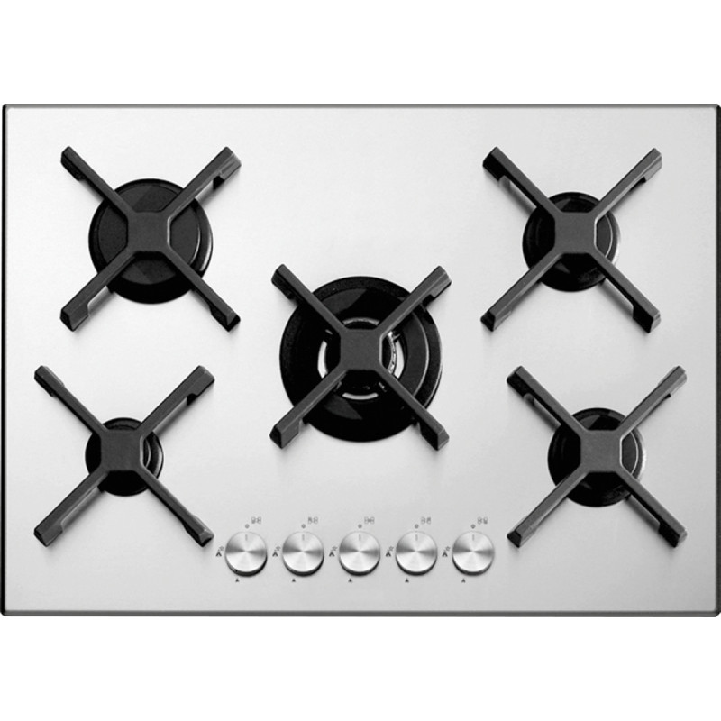 Barazza 1PSP75 piano cottura Acciaio inox Da incasso 70 cm Gas 5 Fornello(i)