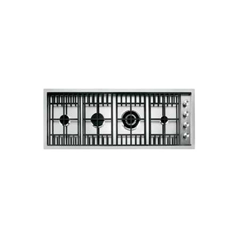 Barazza PL3TIGS Piano Cottura Nero Acciaio Inox Da Incasso 120 Cm Gas 4 Fornello(i)