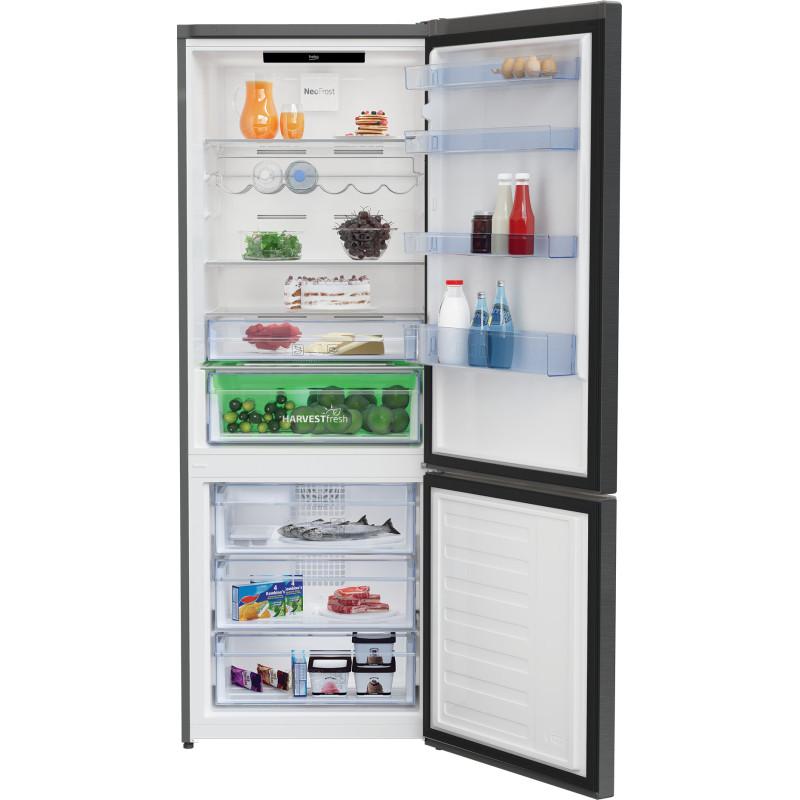 Beko RCNE560E40ZXBRN Frigorifero Con Congelatore Libera Installazione 514 L E Acciaio Inox