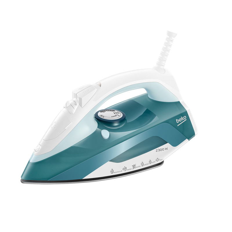 Beko SIM4123T Ferro A Vapore Piastra In Ceramica 2300 W Verde Bianco