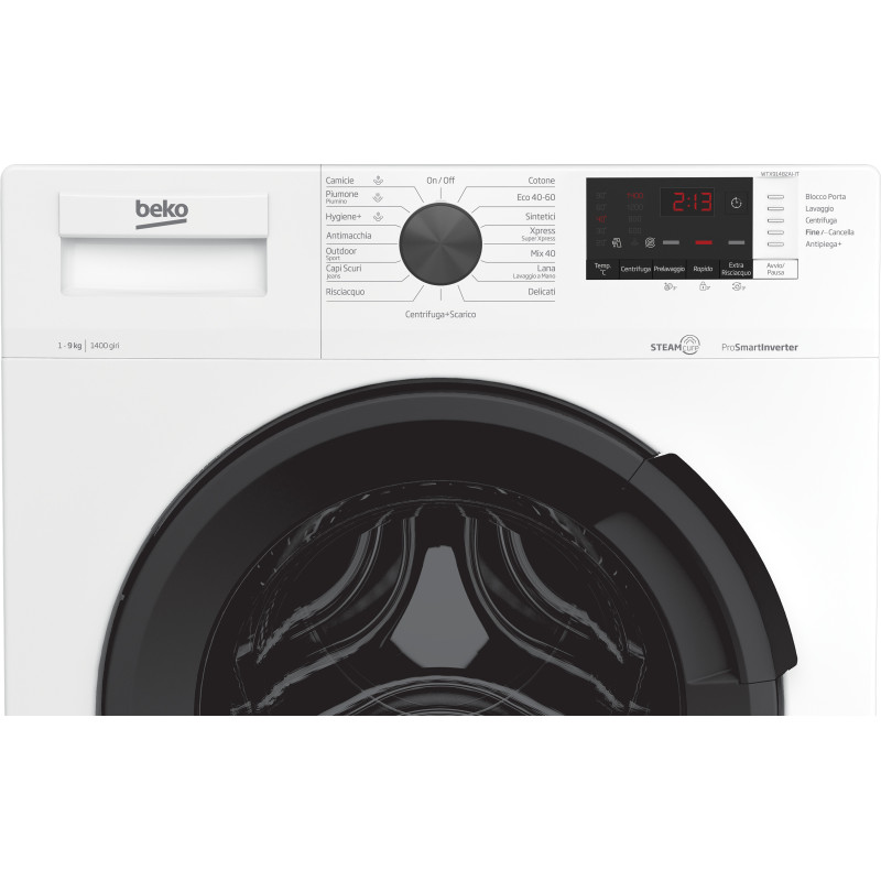 Beko WTX91482AI-IT Lavatrice Caricamento Frontale 9 Kg 1400 Giri/min Bianco