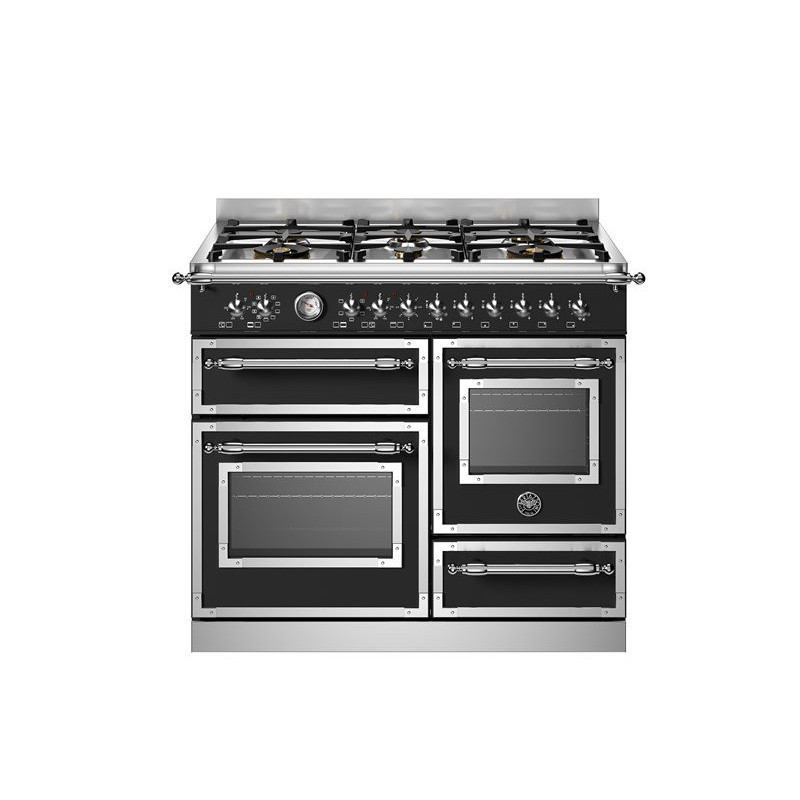 Bertazzoni HER106L3ENET cucina Elettrico Gas Nero Acciaio inox A