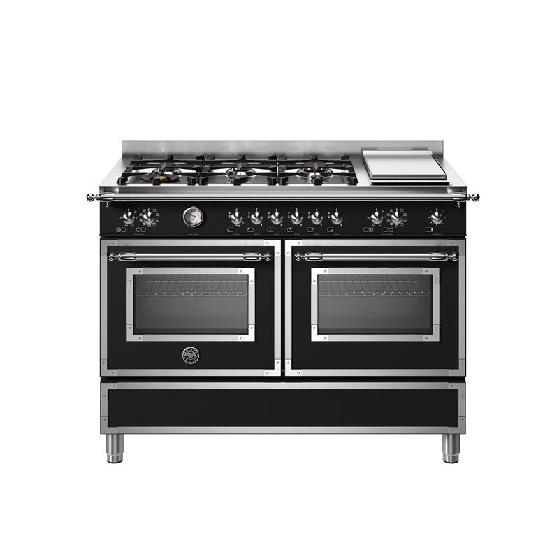 Bertazzoni HER126G2EAVT Cucina Elettrico Gas Nero Acciaio Inox A