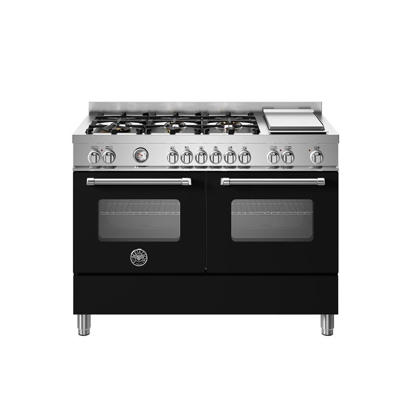 Bertazzoni MAS126G2ENET Cucina Elettrico Gas Nero Acciaio Inox A