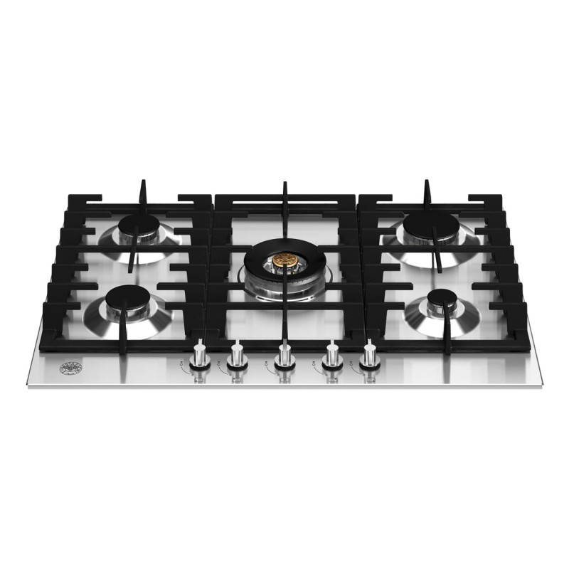 Bertazzoni Modern Acciaio inox Da incasso 75 cm Gas 5 Fornello(i)