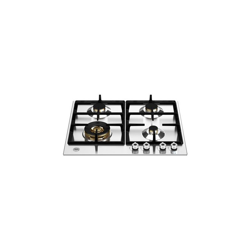 Bertazzoni P604LPROX Piano Cottura Argento 60 Cm Gas 4 Fornello(i)