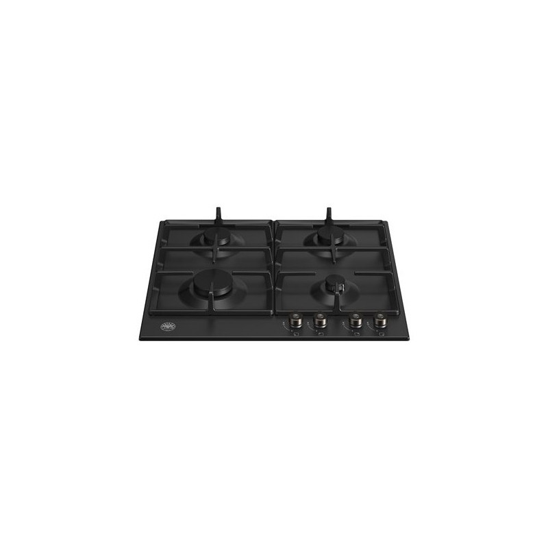 Bertazzoni P604PRONE piano cottura Nero 60 cm Gas 4 Fornello(i)