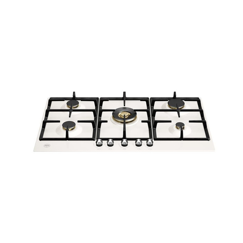 Bertazzoni P905CHERAX piano cottura Bianco Da incasso 90 cm Gas 5 Fornello(i)