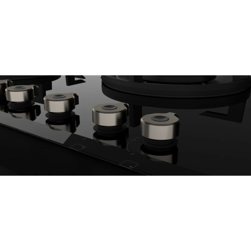 Bertazzoni P905LPROGNE piano cottura Nero Superficie piana 90 cm Piano cottura a gas su vetro 5 Fornello(i)