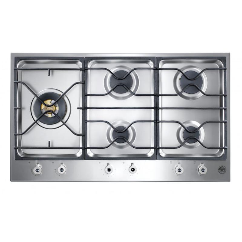 Bertazzoni PM365S0X piano cottura Acciaio inox Da incasso Gas 5 Fornello(i)