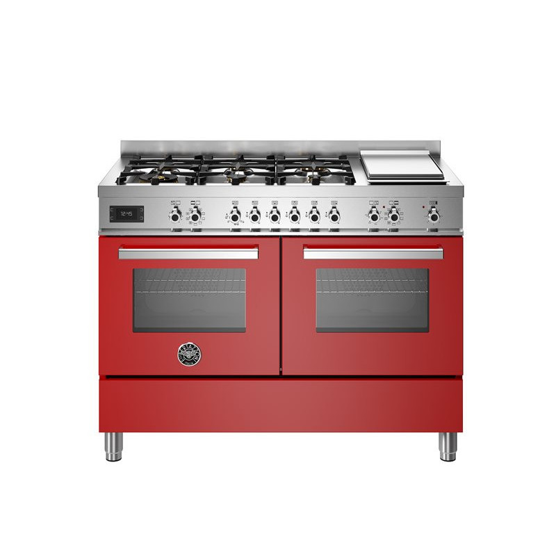 Bertazzoni PRO126G2EROT cucina Elettrico Gas Rosso Acciaio inox A
