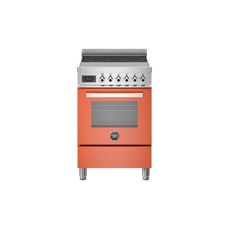 Bertazzoni PRO64I1EART Cucina Elettrico Piano cottura a induzione Arancione Acciaio inox A