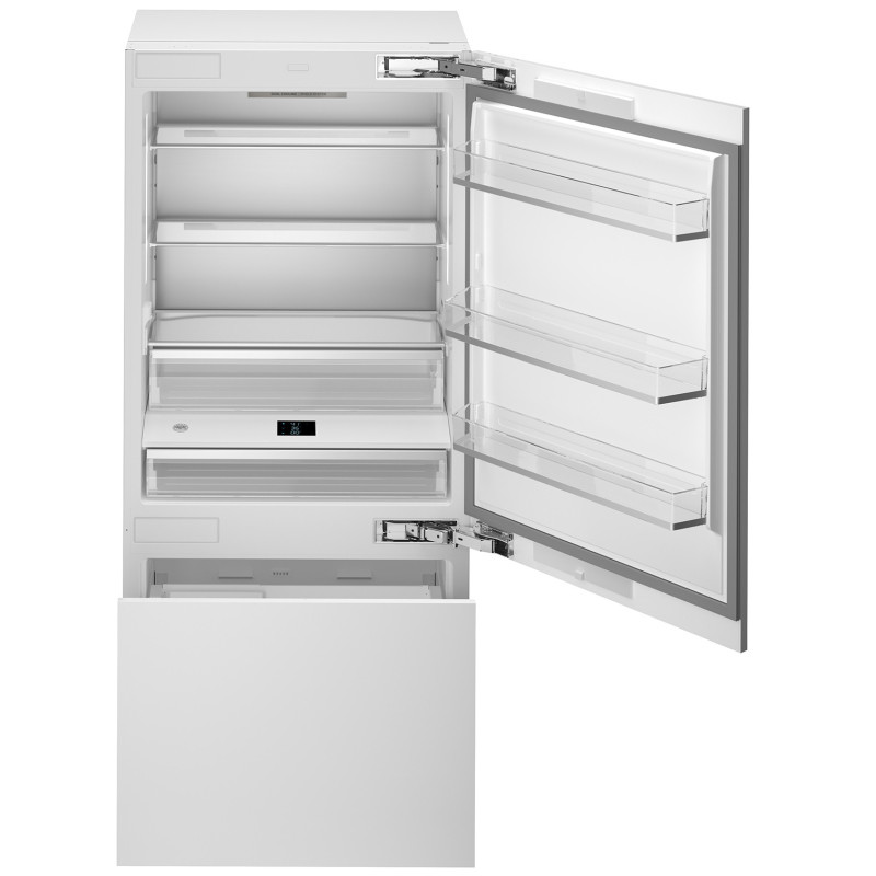 Bertazzoni RBM90S5FPNS frigorifero con congelatore Da incasso 449 L E Bianco