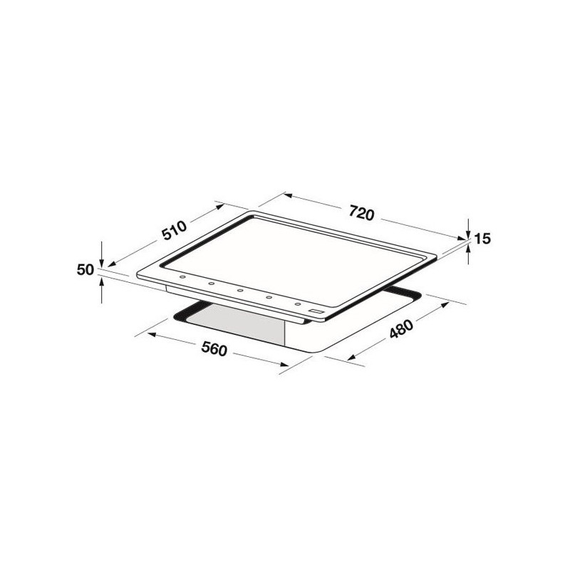 BLANCO 1017102 Piano Cottura A Gas PROFESSIONAL 5 Fuochi Griglie In Ghisa. alumetallic