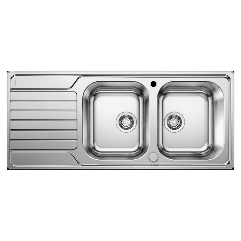BLANCO 1328106 Lavello DINAS 8 S 2 Vasche Dx Incasso Sopratop Dimensione 1160x500 Acciaio Inox