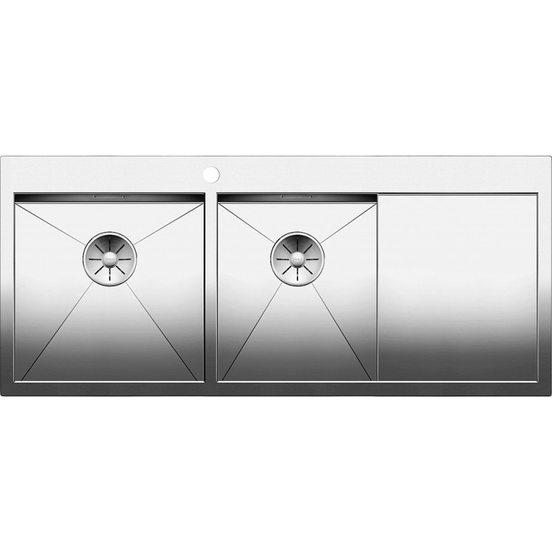 BLANCO 1413760 Lavello Zerox 8 S-IF 2 Vasche+gocciolatoio Dx 116x51cm Acciaio Inox