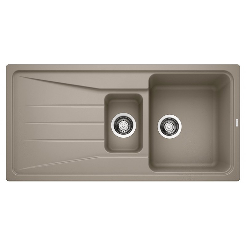 BLANCO 1519858 Sona 6 S lavello 1 vasca+vaschetta+gocciolatoio 100x50cm Silgranit Tartufo