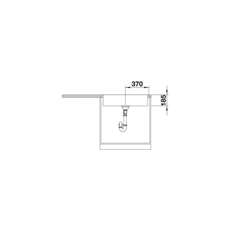 BLANCO 1523099 Lavello Zerox Durinox 700-IF 74x44cm Inox