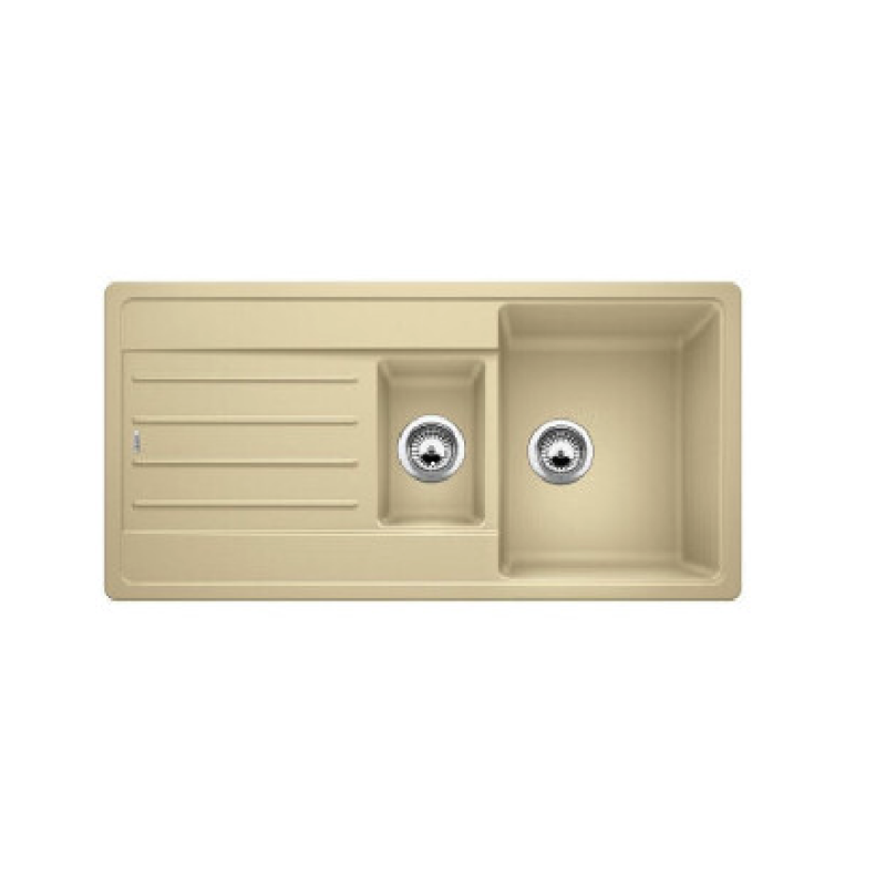 BLANCO LEGRA 6 S 1237304 Lavello Incasso 100 X 50 Cm Silgranit 2 Vasche E Gocciolatoio - Avana