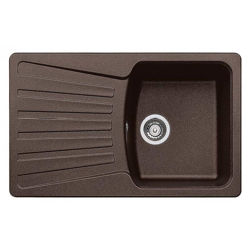 Blanco NOVA 45 S 1515015 Lavello Incasso 81 X 50 Cm Silgranit Gocciolatoio Reversibile - Caffè RG