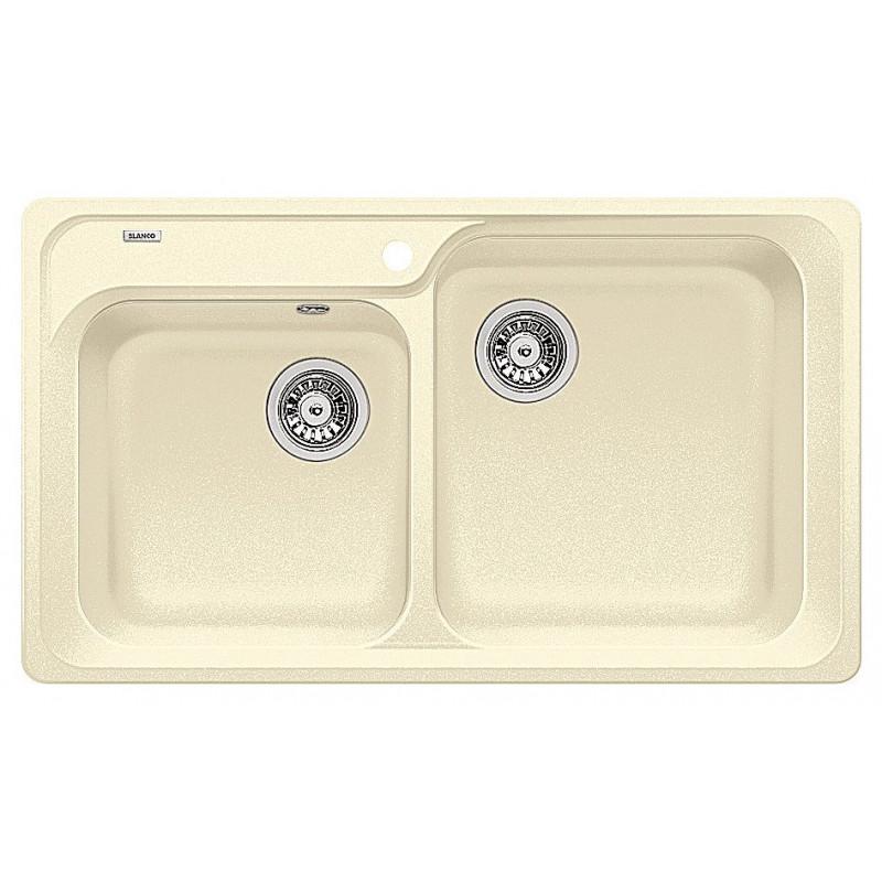 Blanco NOVA 8 1217075 Lavello incasso 86 x 50 cm Silgranit 2 Vasche - Avana RG