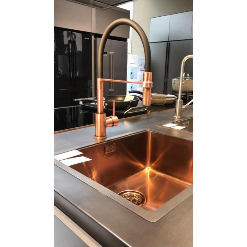 CROLLA 593.VR Miscelatore Monocomando Con Doccia Monogetto Colorazione Vecchio Rame