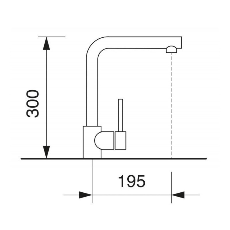 CROLLA 7730.CR Miscelatore Monocomando Canna Alta Cromo