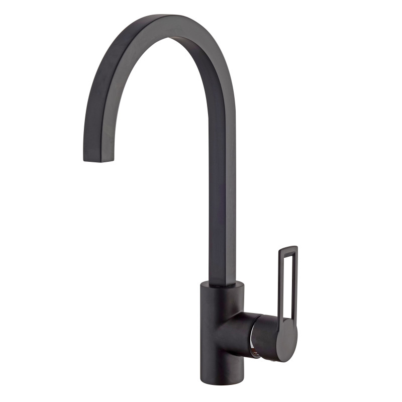 CROLLA 7736.TNO Miscelatore Monocomando Canna Alta Nero Opaco