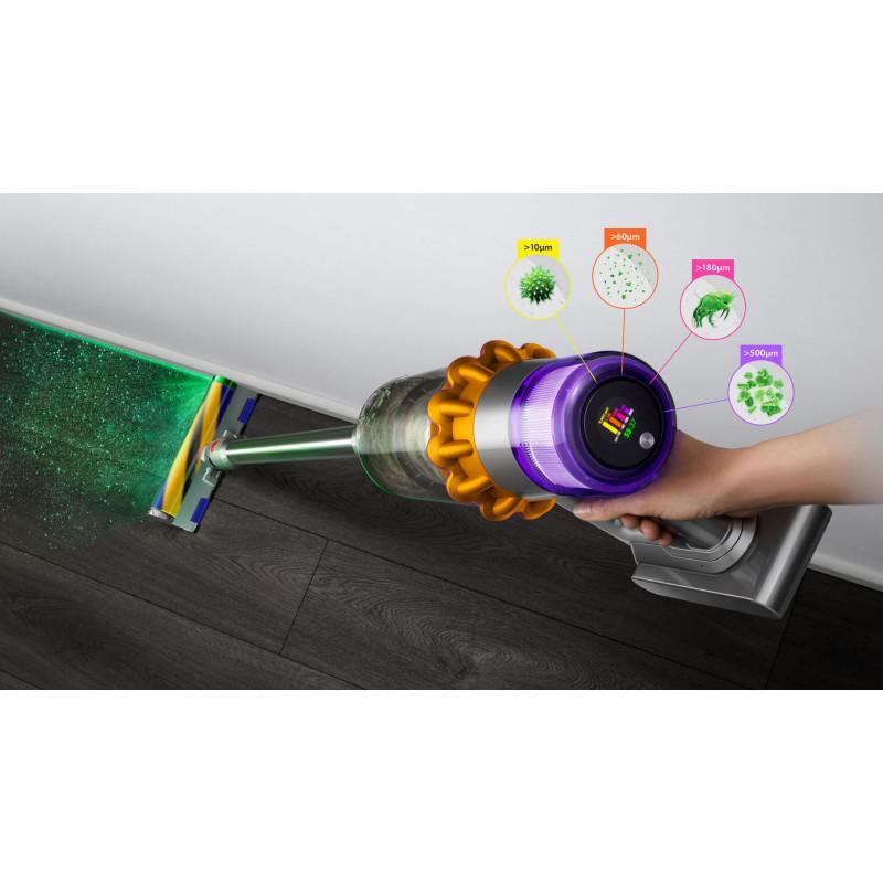 Dyson V15 Detect Absolute Aspirapolvere Senza Filo Nichel Giallo Senza Sacchetto