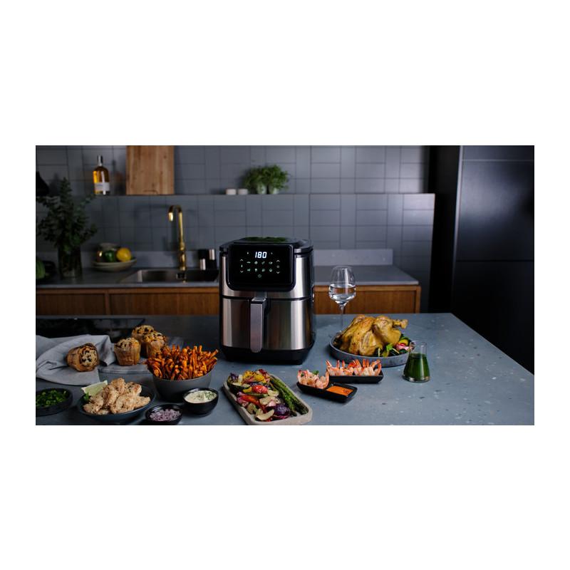 Electrolux E6AF1-4ST Singolo 3 5 L Indipendente 1500 W Friggitrice Ad Aria Calda Nero Acciaio Inox
