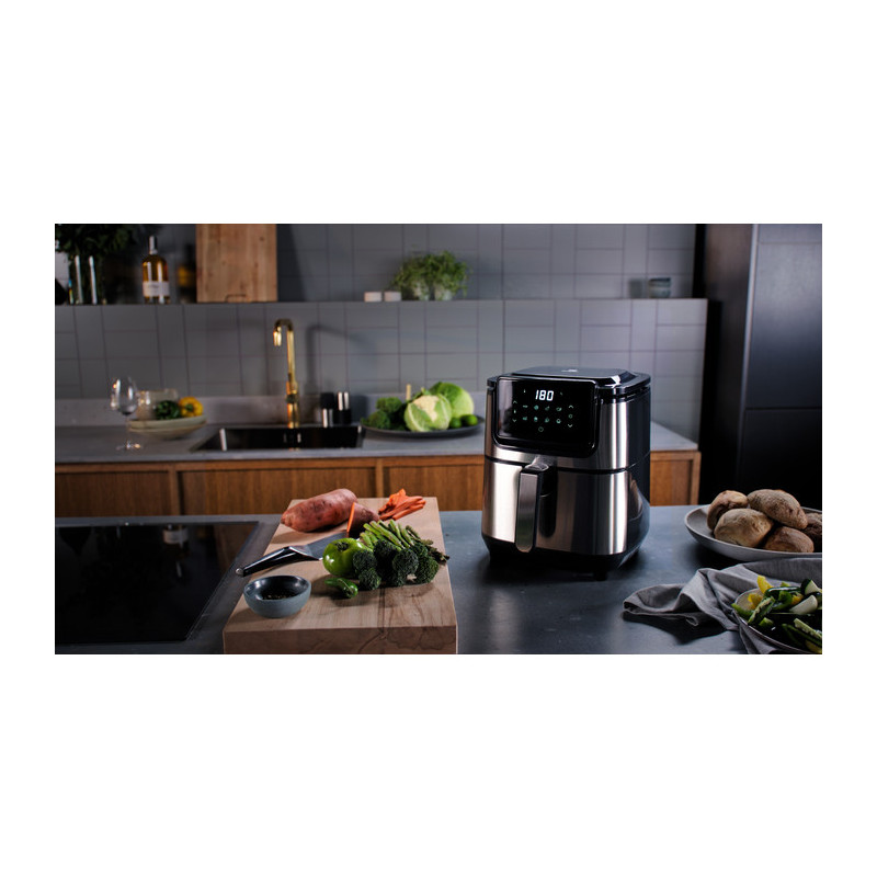 Electrolux E6AF1-4ST Singolo 3 5 L Indipendente 1500 W Friggitrice Ad Aria Calda Nero Acciaio Inox