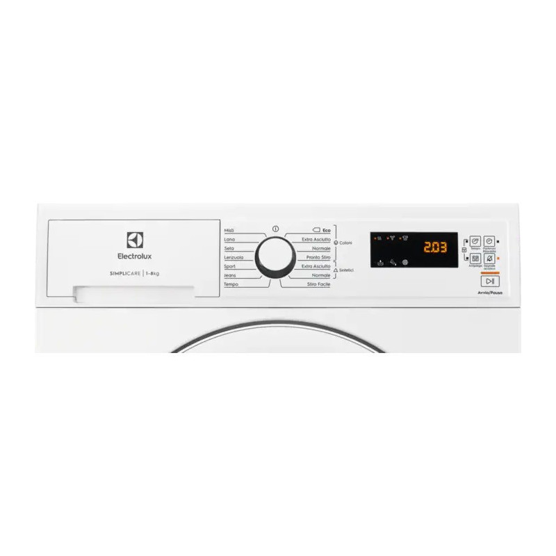 Electrolux EDH4825TW Asciugatrice Libera Installazione Caricamento Frontale 8 Kg A++ Bianco