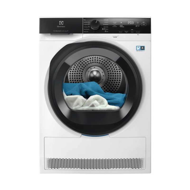 Electrolux EW7H48GY asciugatrice Libera installazione Caricamento frontale 8 kg A+++ Nero Bianco
