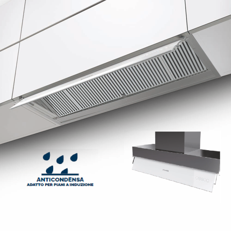 FABER 305.0654.379 Cappa Aspirante Ad Incasso IN-NOVA DRIP A75 690 M³/h Classe A Acciaio Inox