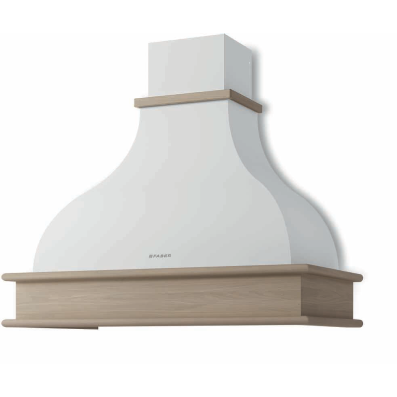 FABER 321.0693.744 Cappa A Parete WEST 90 NF Illuminazione Led Capacità Aspirazione 450m³/h Classe C Bianco RAL 9010