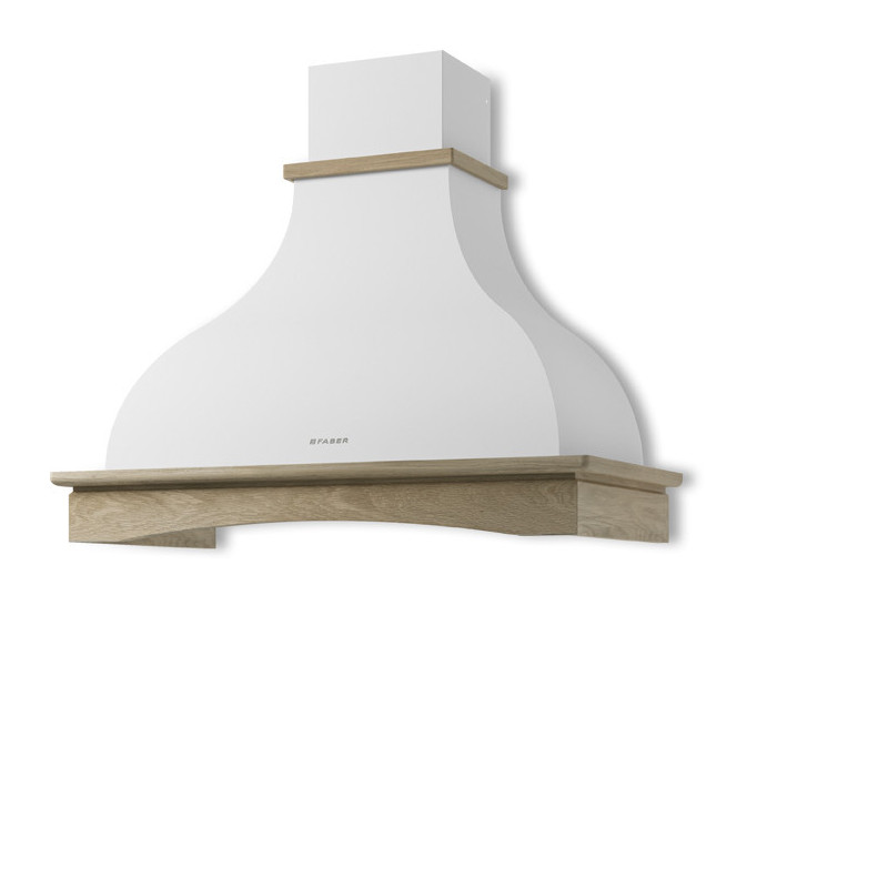 FABER 321.0693.744 Cappa A Parete WEST 90 NF Illuminazione Led Capacità Aspirazione 450m³/h Classe C Bianco RAL 9010