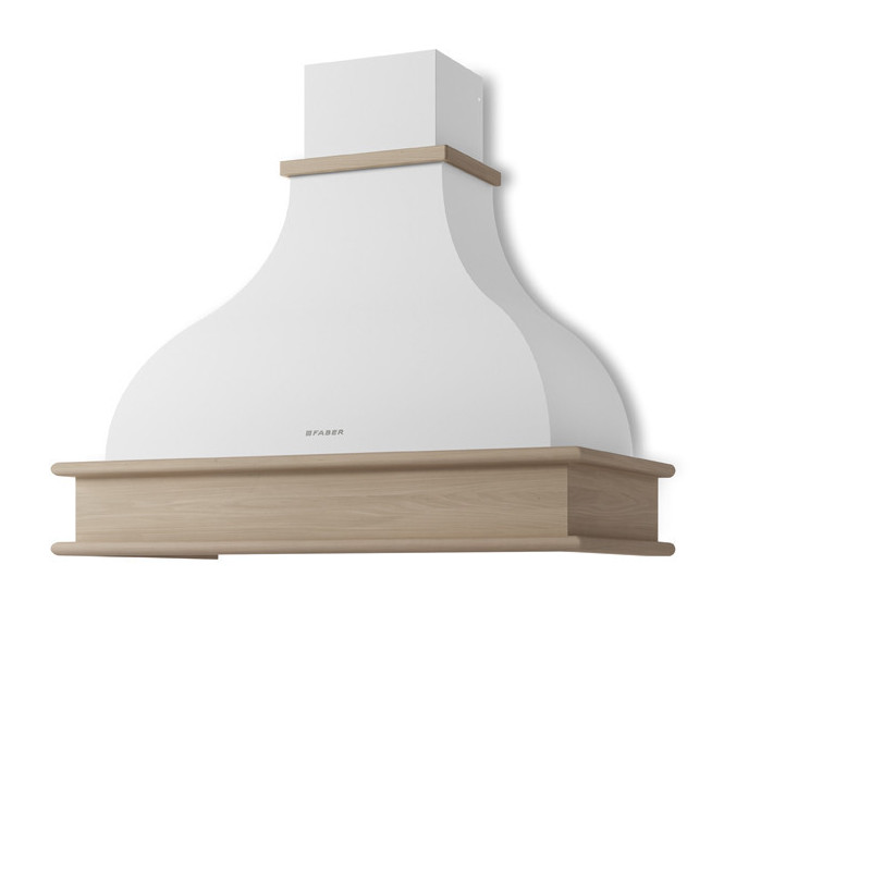 FABER 321.0693.744 Cappa A Parete WEST 90 NF Illuminazione Led Capacità Aspirazione 450m³/h Classe C Bianco RAL 9010