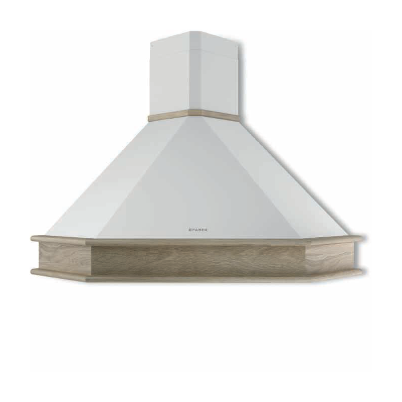 FABER 321.0693.746 Cappa A Parete RANCH ANGOLO 90 NF Illuminazione Led Capacità Aspirazione 450m³/h Classe C Bianco RAL 9010