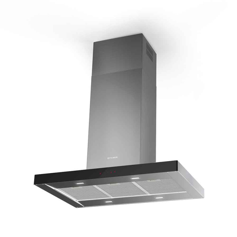 FABER 325.0618.802 Cappa Aspirante A Isola STILO GLASS SMART ISOLA A90  700 M3/h Classe B  Acciaio Inox / Vetro