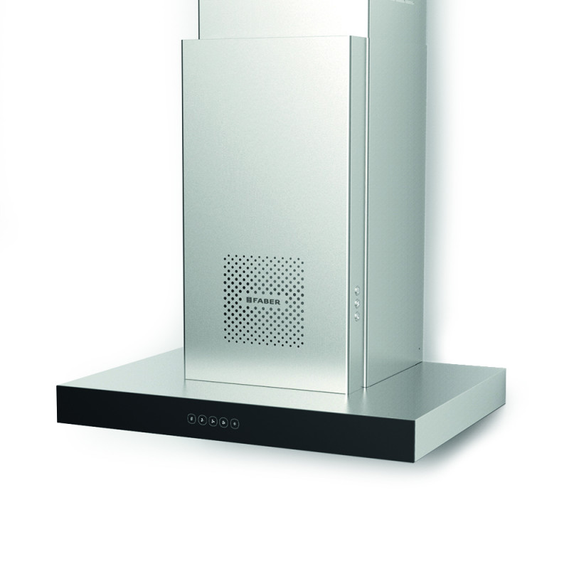 FABER 325.0656.899 Cappa Aspirante A Parete AIR HUB GLASS A60 700m³/h - Inox/Nero