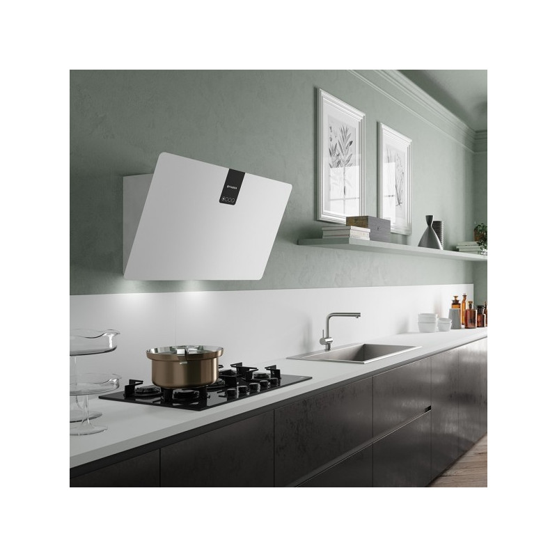 FABER 330.0597.528 Cappa Cucina Parete 80 Cm SOFT EDGE Bianco KOS A80 - Bianco