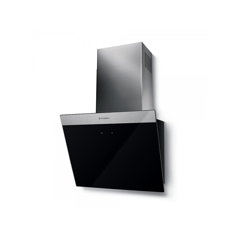 FABER 330.0612.373 Cappa Parete 55 Cm DAISY + BK A55 - Touch Control - Vetro Nero