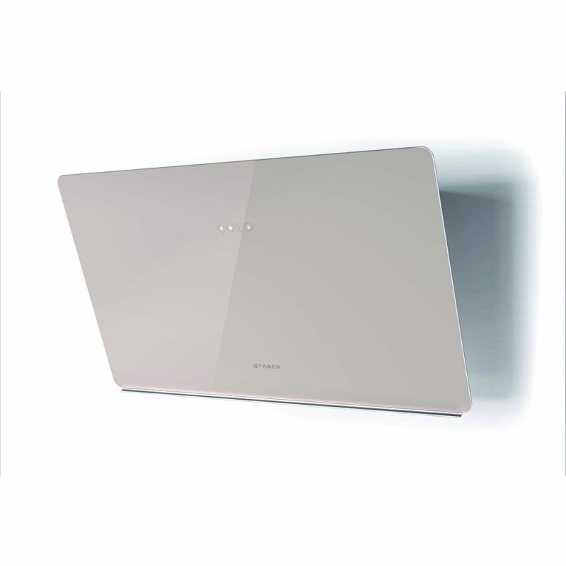 FABER 330.0615.674 cappa aspirante a parete glam light zero drip 730m³/h classe b vetro sabbia opaco