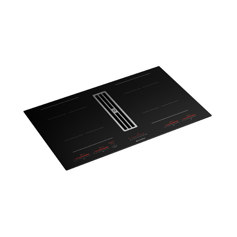 FABER 340.0708.971 Cappa GALILEO Integrata Al Piano Cottura A Induzione  GALILEO BOLD F830 Vetro Nero