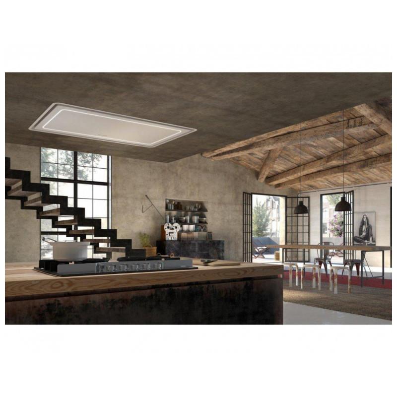 FABER 350.0663.964 Cappa Da Soffito HIGH-LIGHT WH MATT KL A91/2 90 Cm 700m3/h Classe A+ Vetro Bianco