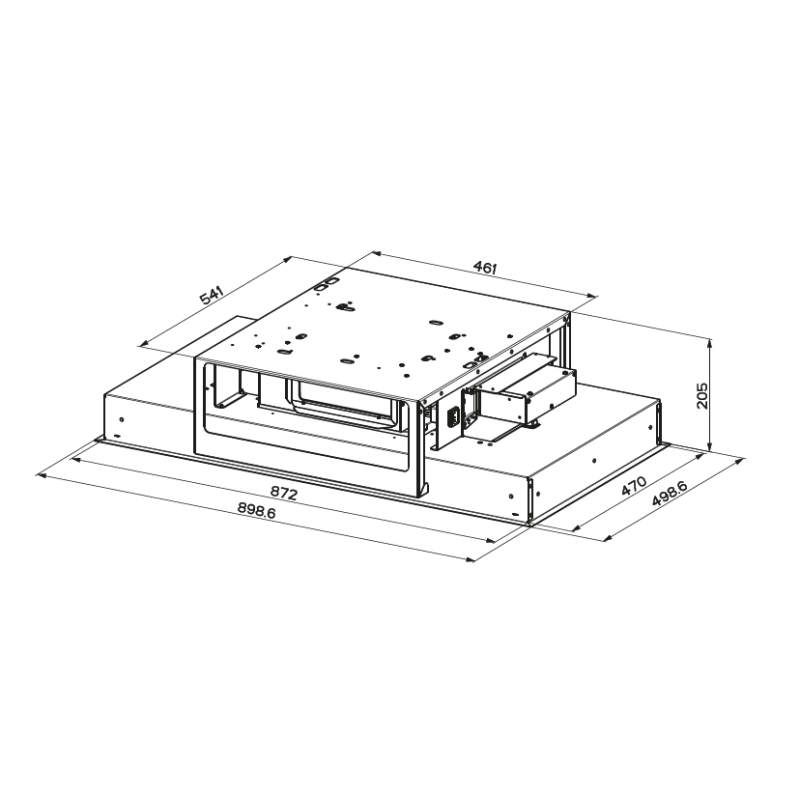 FABER 350.0669.937 Cappa Da Soffito Heaven light Pro 90 Cm 700m3/h Classe A+ K-link  acciaio Inox