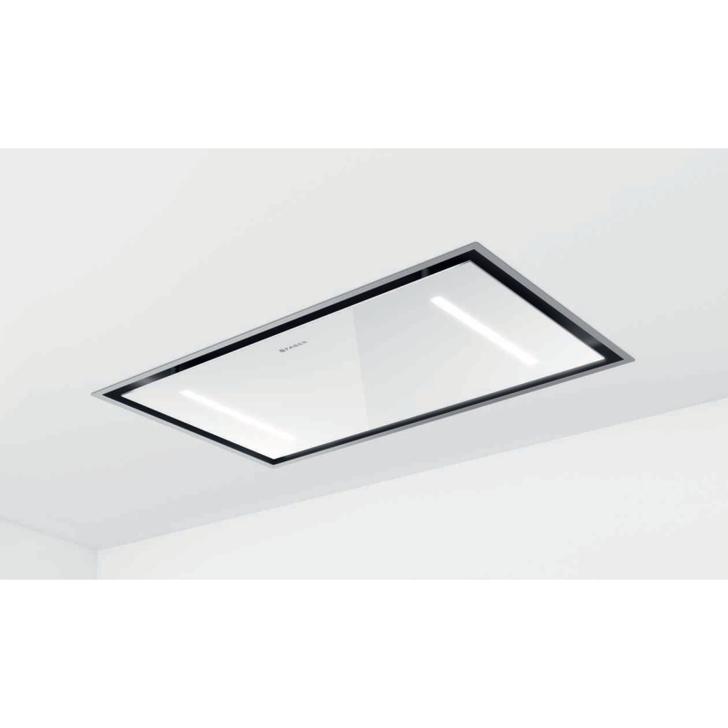 FABER 350.0679.874 Cappa da soffito HEAVEN DUAL LIGHT A90 G/WH FLAT sistema K-LINK 900 mm 720m3/h classe A+ Vetro bianco