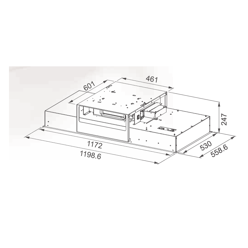 FABER 350.0680.092 Cappa Da Soffito HEAVEN LIGHT PRO A120 X AH Sistema K-LINK 1200 Mm 700 M3/h Classe A+  Acciaio Inox