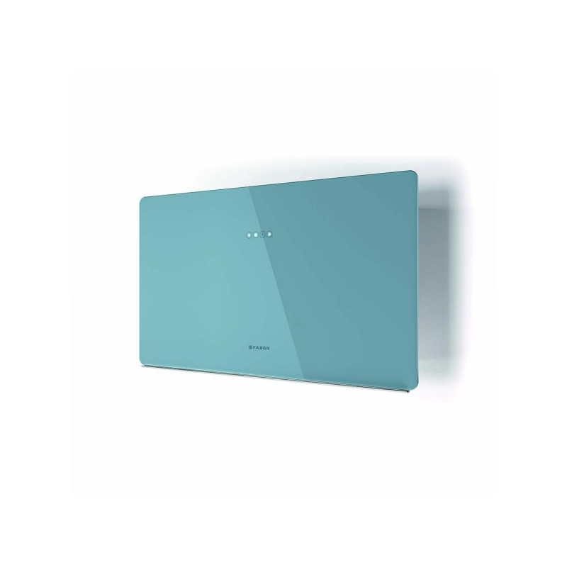 FABER Cappa Aspirante A Parete GLAM FIT ZERO DRIP DB A80 570m³/h Classe A 330.0615.655 Vetro Blu Polvere