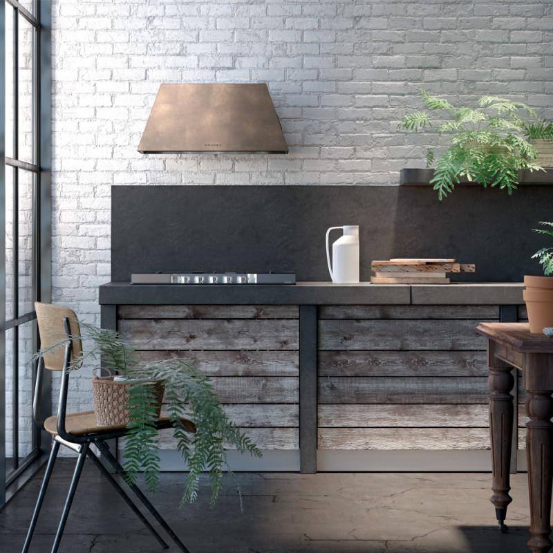 FABER S.p.A. CHLOE' EVO+ OLD COPPER A70 Cappa Aspirante A Parete Rame 590 M³/h